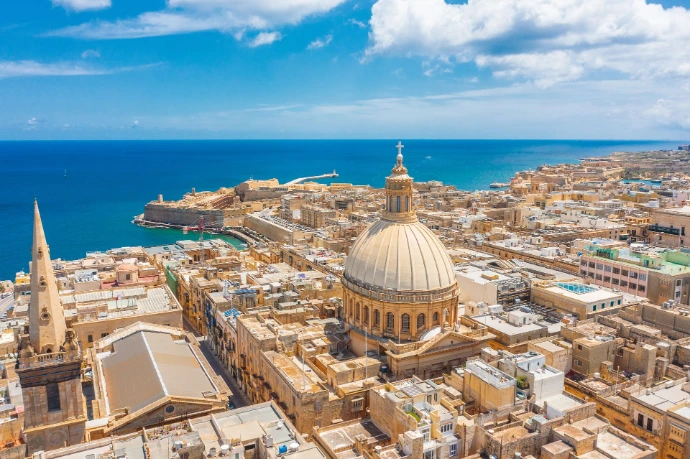 Malta drone shot